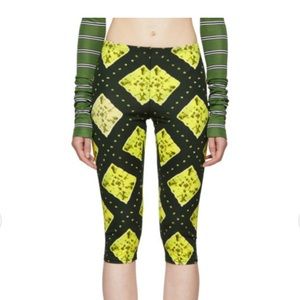 Marc Jacobs Green Redux Grunge Cropped Leggings